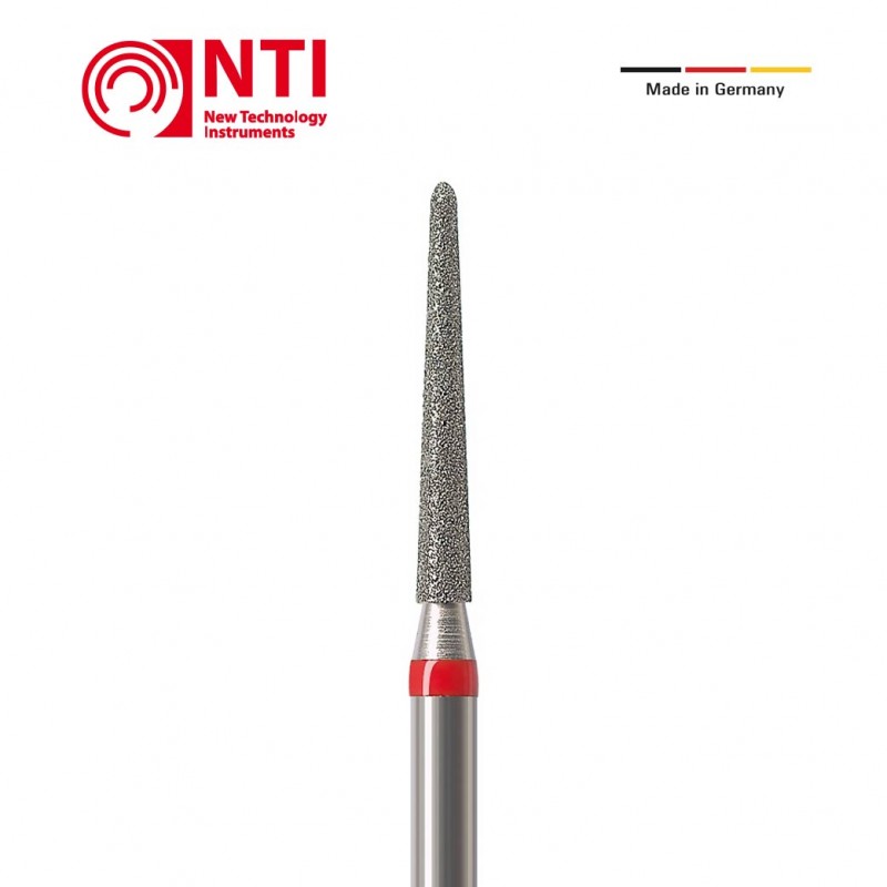 Fresa diamantada FG, troncocónica punta lapiz